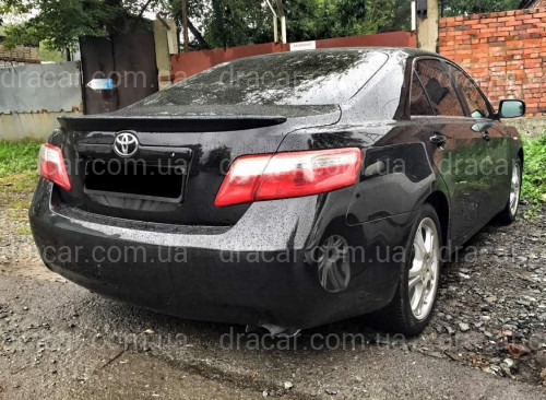 Спойлер ліп багажника Toyota Camry 40 2006-2011 ABS пластик у чорному кольорі артикул 5718