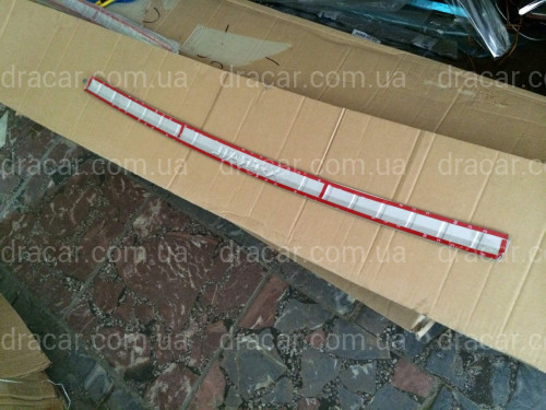 Накладка на задній бампер Nissan X-Trail T31 2007-2013 (нержавіюча сталь) артикул 5980