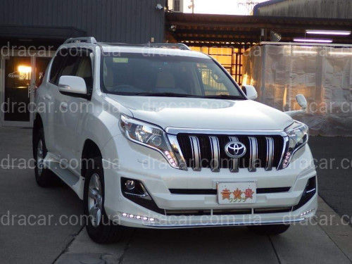 Спідниця переднього бампера Modelista LED Toyota Land Cruiser Prado 150 2013+ ABS чорний колір артикул 5400