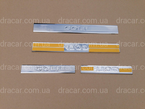 Накладки на пороги на метал Volkswagen Golf 6 2008-2012 артикул 5095