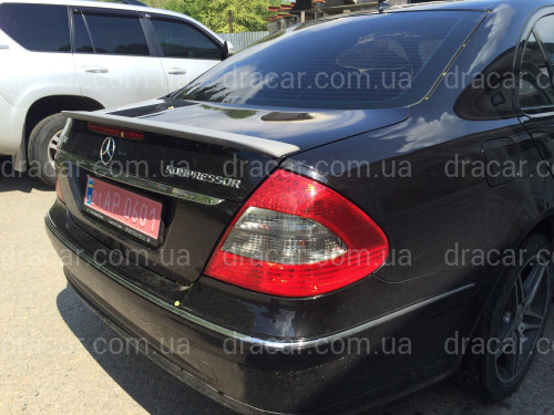 Спойлер ліп багажника Mercedes-Benz E class W211 2003-2009 ABS пластик під фарбування артикул 5214
