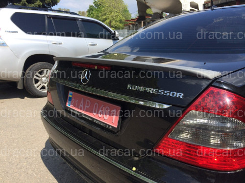 Спойлер ліп багажника Mercedes-Benz E class W211 2003-2009 ABS пластик під фарбування артикул 5214