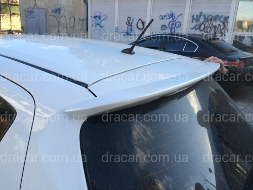 Спойлер козирок на кришку багажника Toyota Yaris 2011-2015 ABS пластик під фарбування артикул 6063