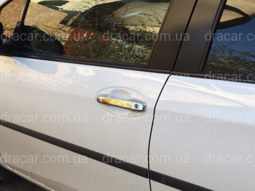 Накладки на ручки Toyota Yaris 2011-2015 (нержавіюча сталь) артикул 4920