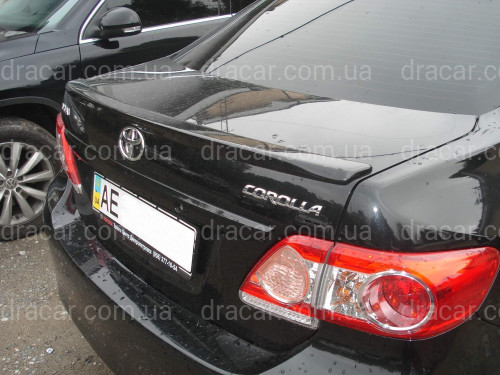 Спойлер ліп багажника Toyota Corolla 2007-2012 склопластик під фарбування артикул 608