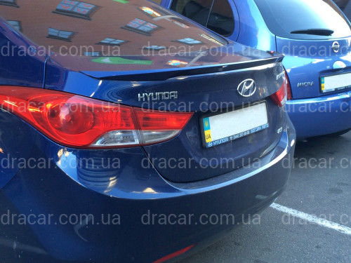 Спойлер ліп багажника Hyundai Elantra MD 2010-2015 ABS пластик під фарбування артикул 1956