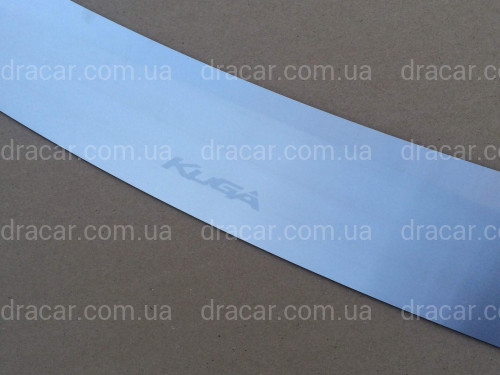 Накладка заднього бампера Ford Kuga 2008-2012 (нержавіюча сталь) без загину артикул 5902