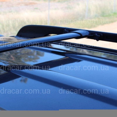 Поперечные рейлинги для Toyota Land Cruiser 200 2007-2021 цвет черный артикул 4079