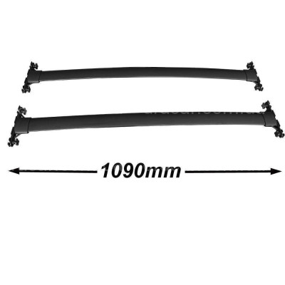 Поперечные рейлинги для Toyota Land Cruiser 200 2007-2021 цвет черный артикул 4079
