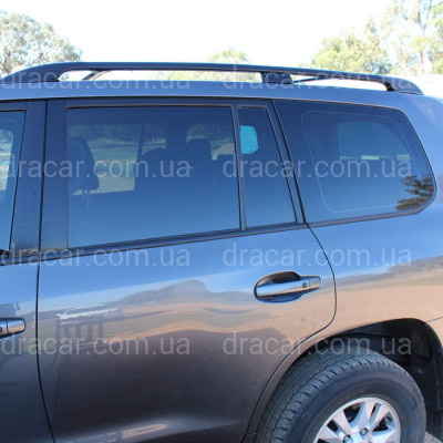 Поперечные рейлинги для Toyota Land Cruiser 200 2007-2021 цвет черный артикул 4079