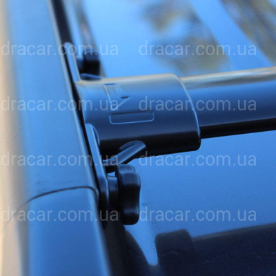 Поперечные рейлинги для Toyota Land Cruiser 200 2007-2021 цвет черный артикул 4079