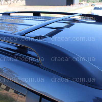 Поперечные рейлинги для Toyota Land Cruiser 200 2007-2021 цвет черный артикул 4079