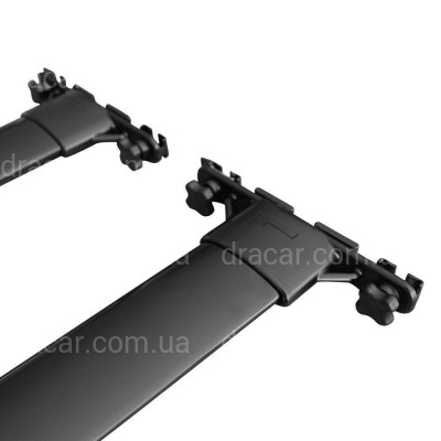 Поперечные рейлинги для Toyota Land Cruiser 200 2007-2021 цвет черный артикул 4079
