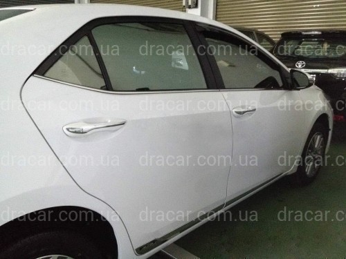 Хром накладки на вузькі ручки Toyota Corolla 2013-2018 хромований пластик артикул 6183