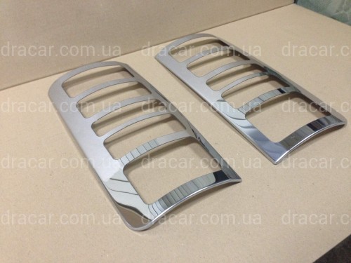 Хром накладки на стопи Ford Transit Connect/Tourneo 2004-2009 (нержавіюча сталь) артикул 1504