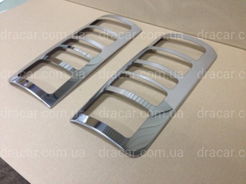 Хром накладки на стопи Ford Transit Connect/Tourneo 2004-2009 (нержавіюча сталь) артикул 1504