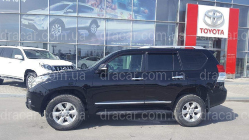 Молдінги на двері Toyota Land Cruiser Prado 150 / Lexus GX 460 колір чорний артикул 3406