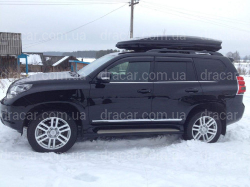 Молдінги на двері Toyota Land Cruiser Prado 150 / Lexus GX 460 колір чорний артикул 3406