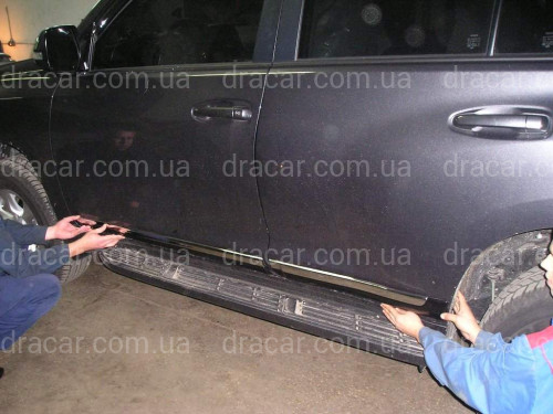 Молдінги на двері Toyota Land Cruiser Prado 150 / Lexus GX 460 колір чорний артикул 3406