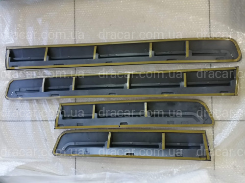 Молдинги на двері Lexus LX 570 2008-2021 колір чорний 202 артикул 4078