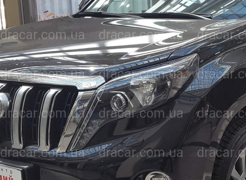 LED фари Style чорні Toyota Land Cruiser Prado 150 рестайлінг 2013-2017 артикул 6556