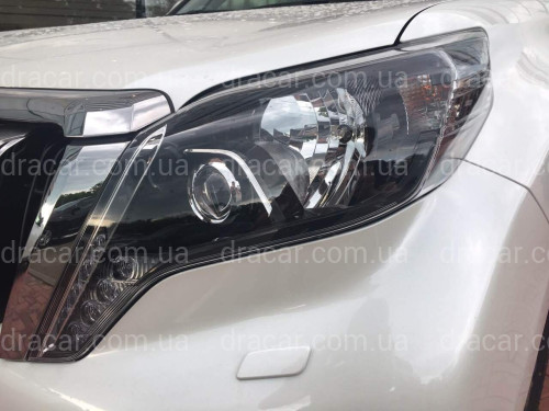 LED фари Style чорні Toyota Land Cruiser Prado 150 рестайлінг 2013-2017 артикул 6556
