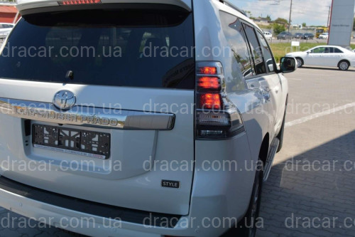 Задні димчасті ліхтарі Toyota Land Cruiser Prado 150 2009-2017 артикул 6463