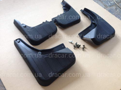 Бризковики Mercedes Benz GLK X204 2008-2015 без порога комплект 4 шт.  артикул 6582