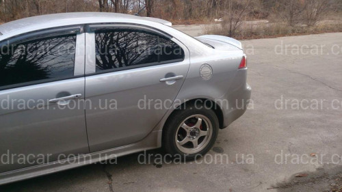 Ліп спойлер Duck Tail Mitsubishi Lancer X 2007-2015 ABS пластик під фарбування артикул 5566