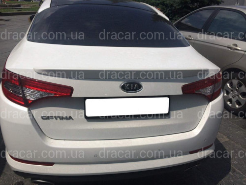 Спойлер ліп на багажник Kia Optima 2010-2013 ABS пластик під фарбування артикул 6698