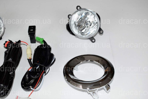 Протитуманні фари Toyota Land Cruiser Prado 150 2013- з хром кільцями артикул 5678