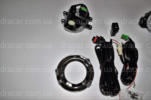 Протитуманні фари Toyota Land Cruiser Prado 150 2013- з хром кільцями артикул 5678