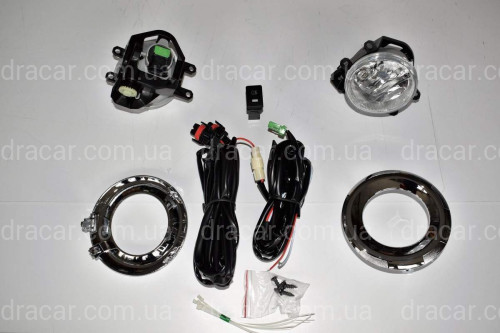 Протитуманні фари Toyota Land Cruiser Prado 150 2013- з хром кільцями артикул 5678