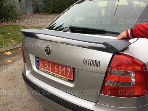 Спойлер на багажник RS Skoda Octavia A5 2004-2013 ABS пластик під фарбування артикул 6716
