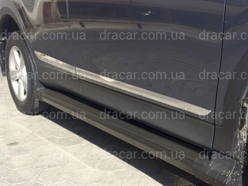 Молдінги дверей Toyota RAV-4 2013-2018 (хромований пластик) артикул 3274