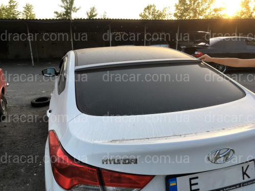 Козирок на скло Hyundai Elantra MD 2010-2015 ABS пластик під фарбування артикул 6712