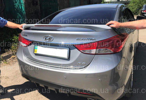 Спойлер на багажник Hyundai Elantra MD 2010-2015 зі стоп сигналом ABS пластик артикул 3767