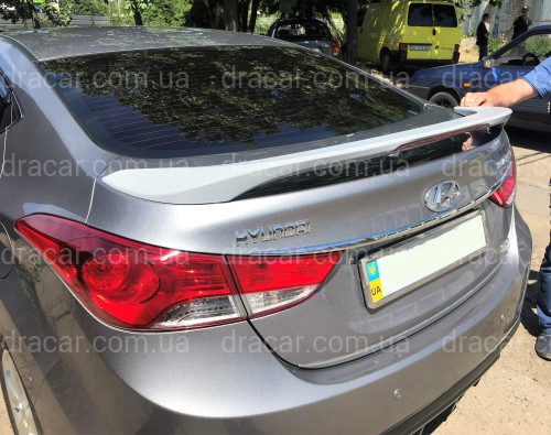 Спойлер на багажник Hyundai Elantra MD 2010-2015 зі стоп сигналом ABS пластик артикул 3767
