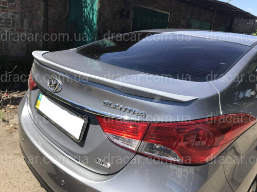 Спойлер ліп багажника Hyundai Elantra MD 2010-2015 ABS пластик під фарбування артикул 1956