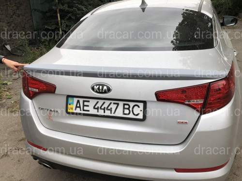 Спойлер ліп на багажник Kia Optima 2010-2013 ABS пластик під фарбування артикул 5528