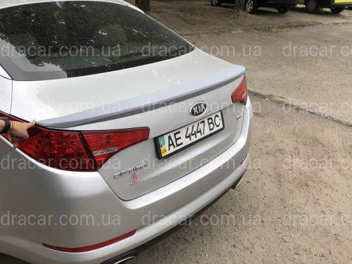 Спойлер ліп на багажник Kia Optima 2010-2013 ABS пластик під фарбування артикул 5528