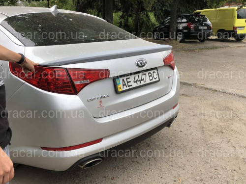 Спойлер ліп на багажник Kia Optima 2010-2013 ABS пластик під фарбування артикул 5528