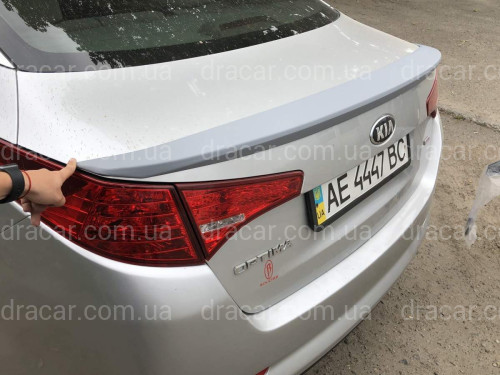 Спойлер ліп на багажник Kia Optima 2010-2013 ABS пластик під фарбування артикул 5528