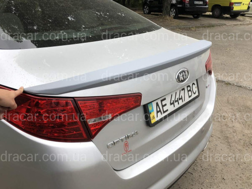 Спойлер ліп на багажник Kia Optima 2010-2013 ABS пластик під фарбування артикул 5528