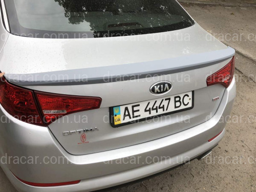 Спойлер ліп на багажник Kia Optima 2010-2013 ABS пластик під фарбування артикул 5528