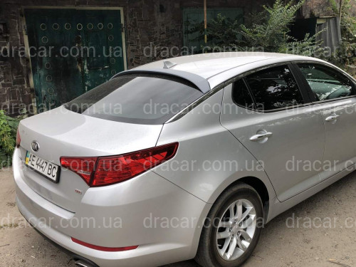 Козирок на скло Kia Optima 2010-2015 ABS пластик під фарбування артикул 5523