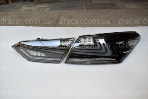 Задні діодні ліхтарі Toyota Camry 70 2018 - димчасті артикул 6880