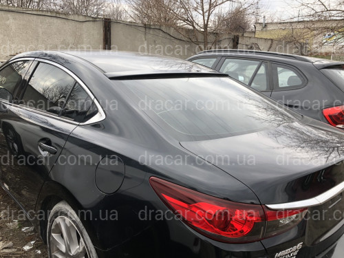 Козирок на скло Mazda 6 2013 - ABS пластик під фарбування артикул 5990
