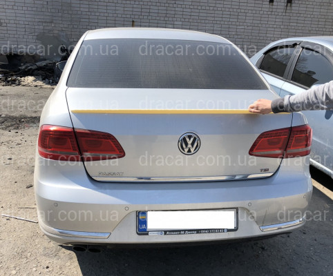 Спойлер ліп на багажник Volkswagen Passat B7 2011-2015 ABS пластик під фарбування артикул 6912