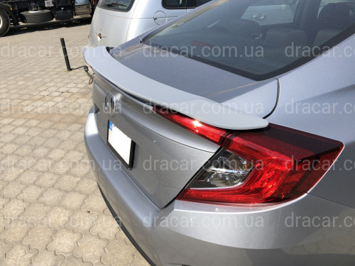 Спойлер багажника Honda Civic зі стоп сигналом 2016-ABS пластик під фарбування артикул 6922